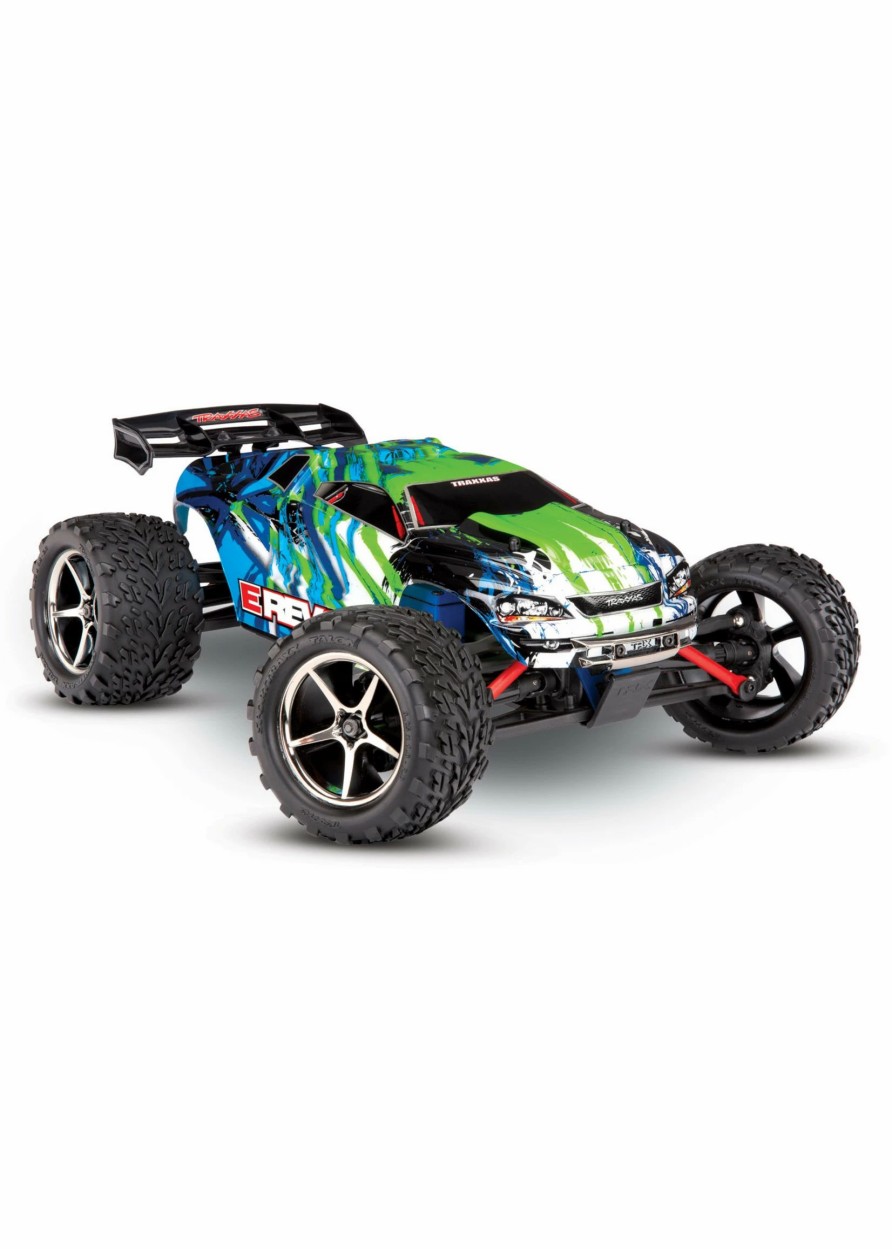 Cars & Trucks * | Traxxas 1/16 E-Revo 4Wd Brushed Rtr Truck Green