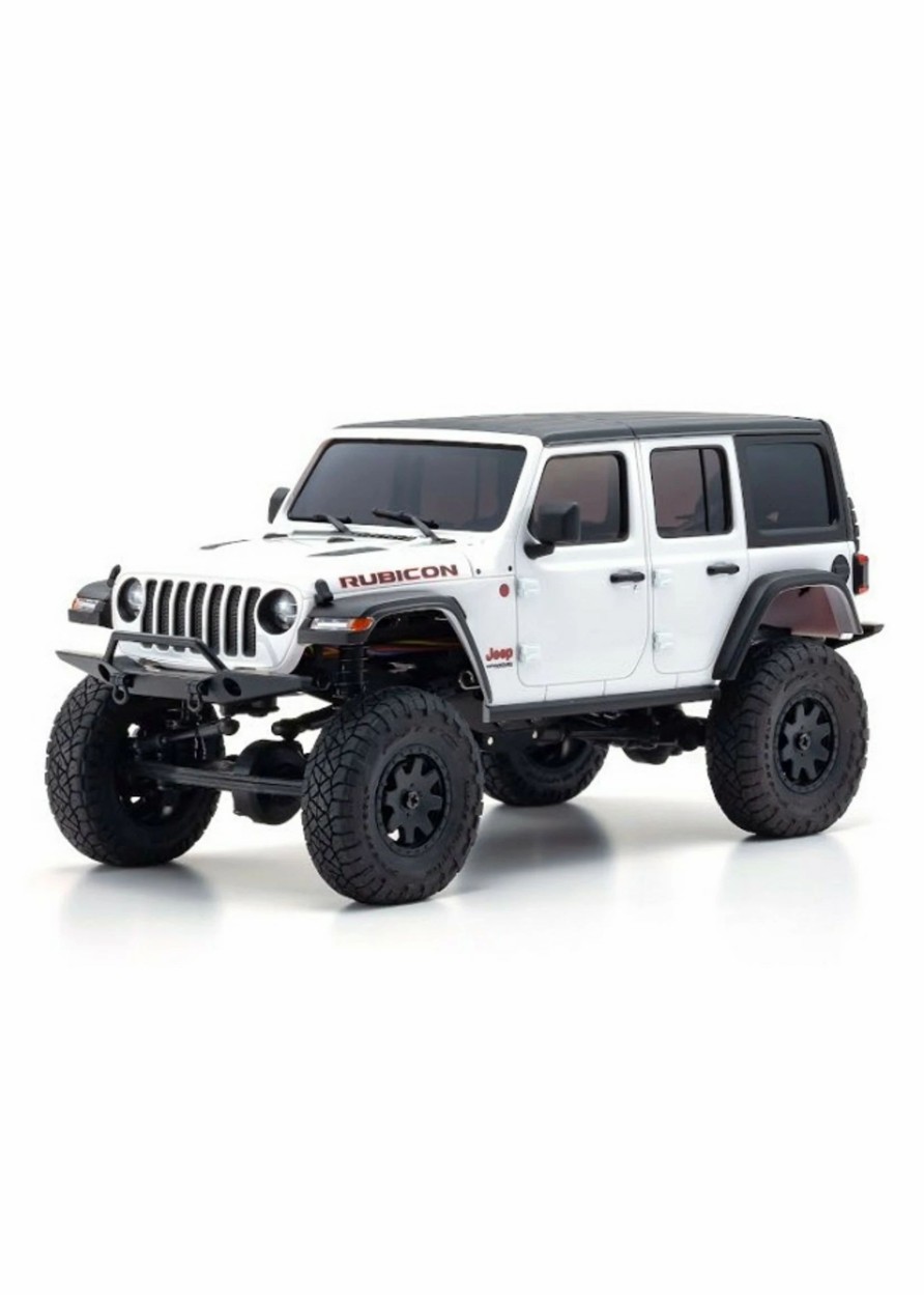 Cars & Trucks * | Kyosho 32521W Mini-Z 4 4 Jeep Wrangler Unlimited Rubicon Readyset Bright White