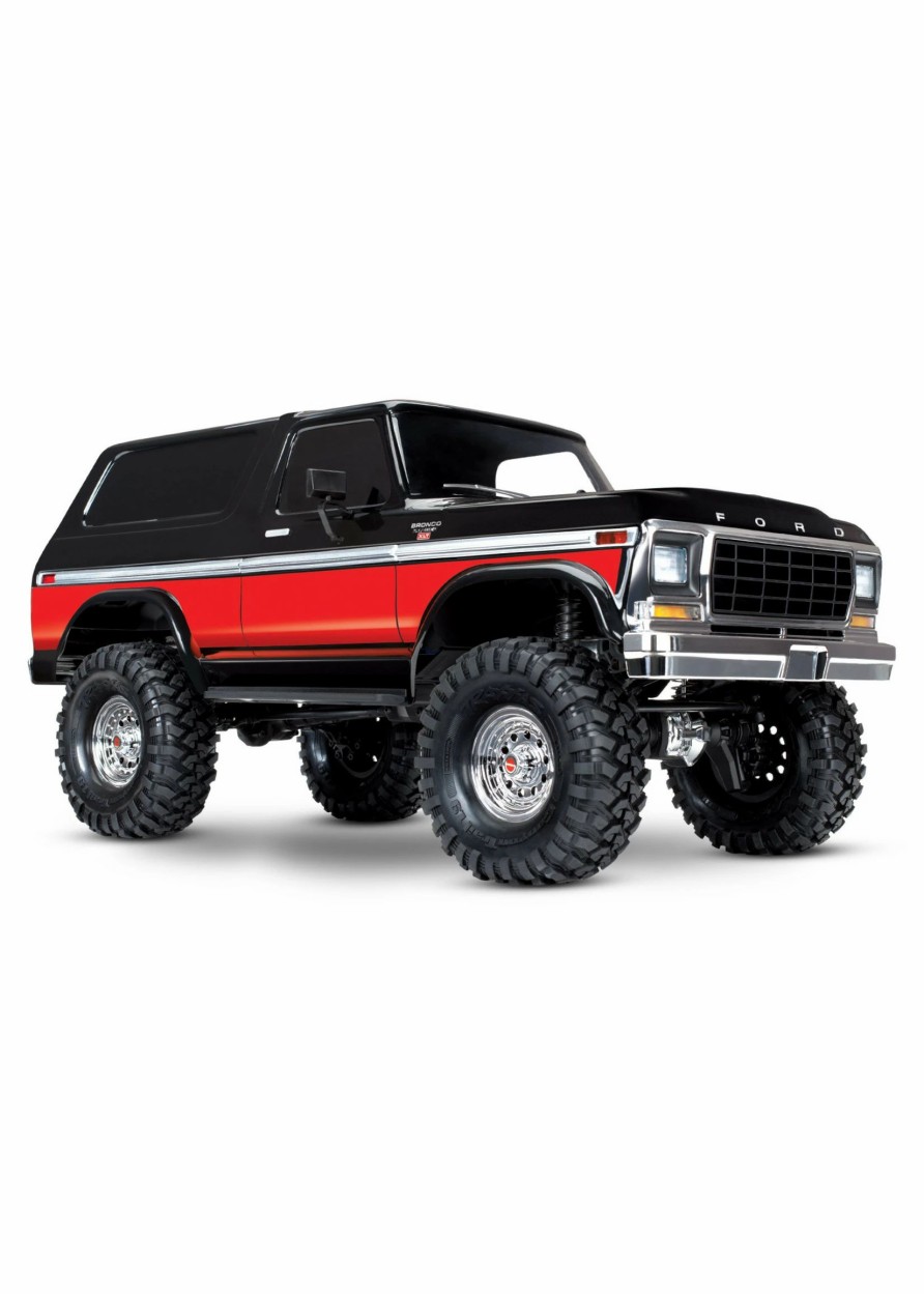 Cars & Trucks * | Traxxas 1/10 Trx-4 Trail Crawler Truck W/'79 Bronco Ranger Xlt Body Red