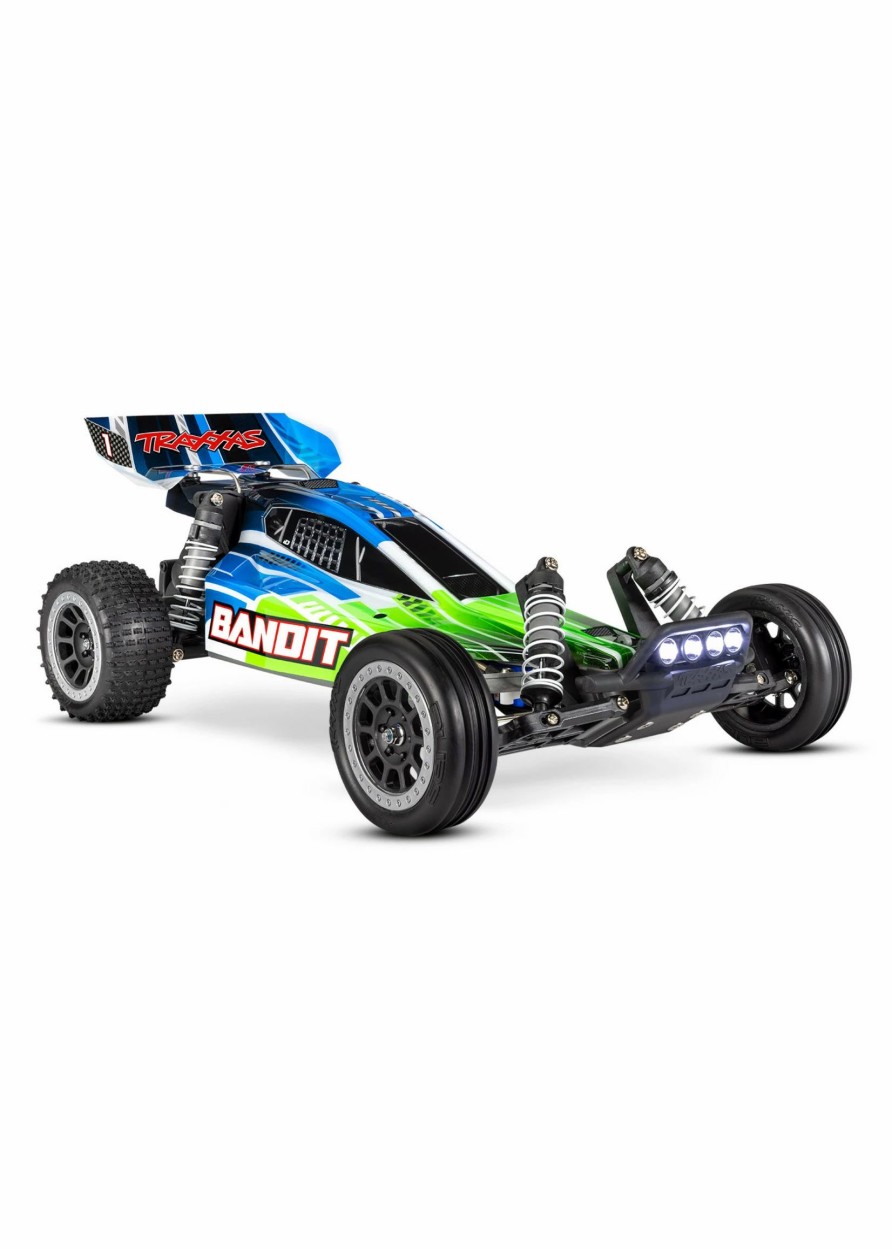 Cars & Trucks * | Traxxas 1/10 Bandit Xl-5 2Wd Rtr Off-Road Buggy Green/Blue