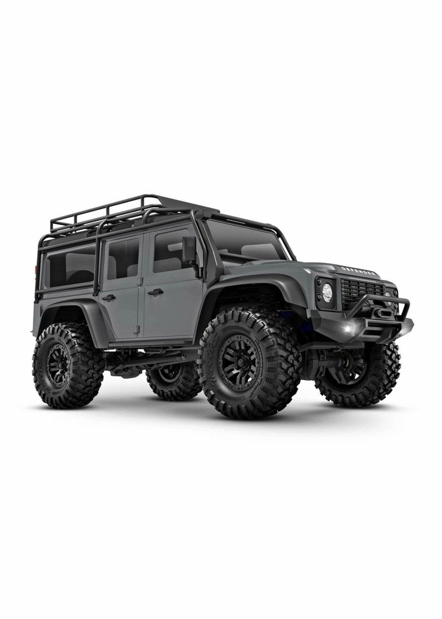 Cars & Trucks * | Traxxas 970541Slvr 1/18 Rtr Scale And Trail Defender Silver