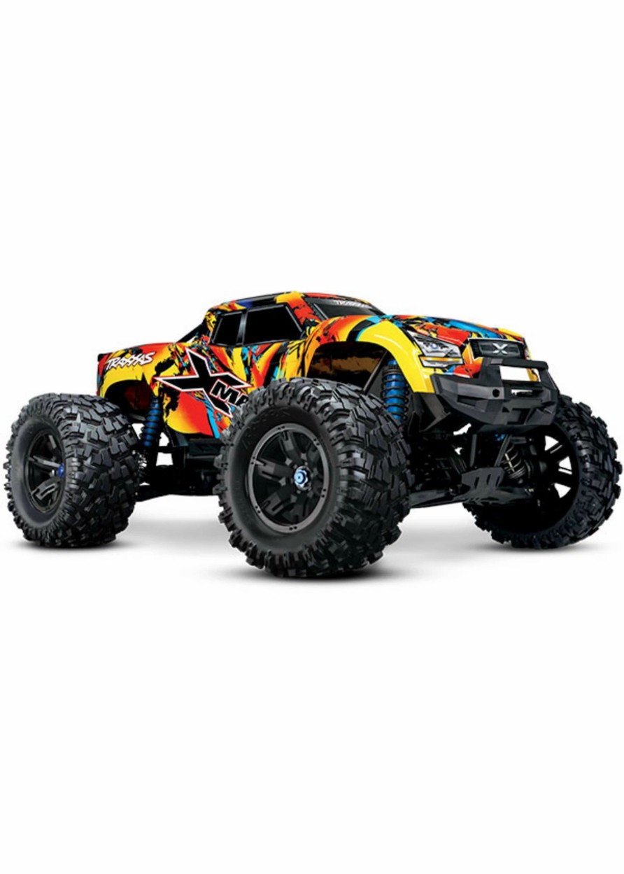 Cars & Trucks * | Traxxas 1/6 X-Maxx Vxl 8S 4X4 Brushless 4Wd Rtr Monster Truck Solar Flare