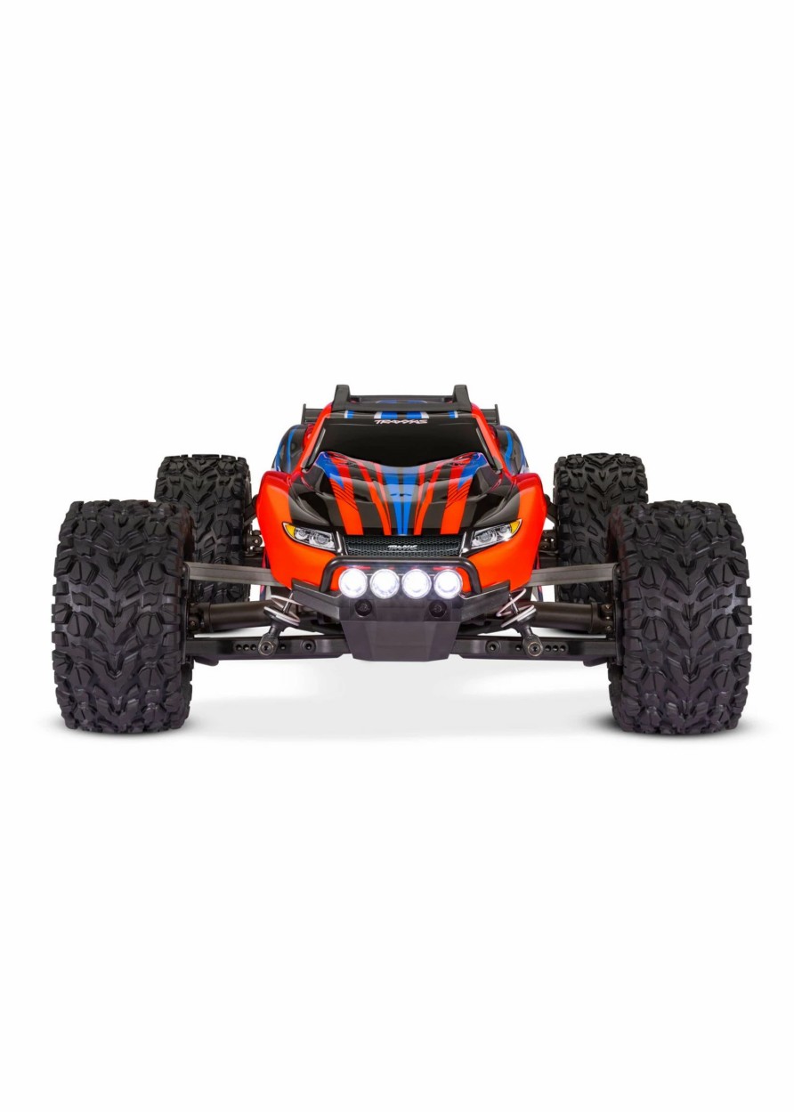 Cars & Trucks * | Traxxas 1/10 Rustler 4X4 Rtr Stadium Truck With Lights Red