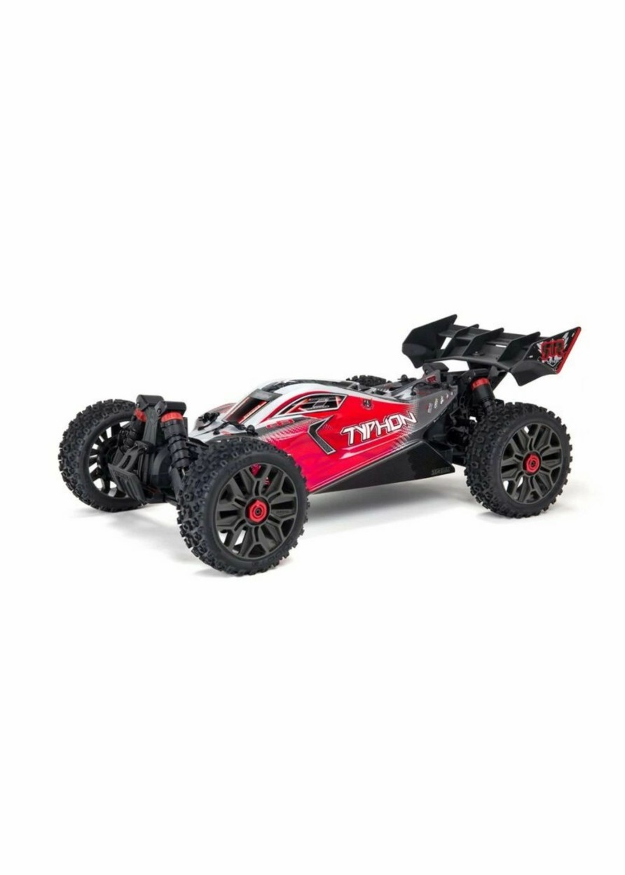 Cars & Trucks * | Arrma 1/8 Typhon 3S Blx V3 4Wd Brushless Buggy Rtr Red