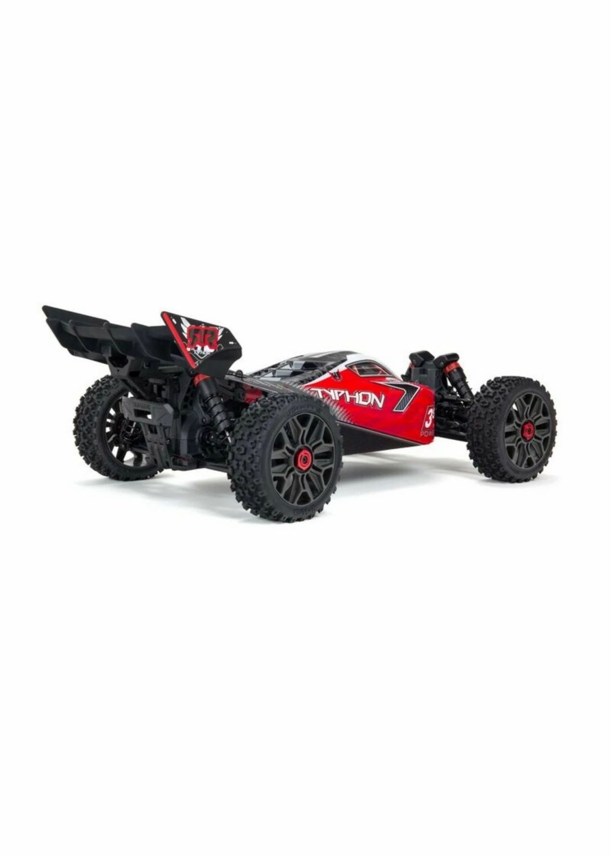 Cars & Trucks * | Arrma 1/8 Typhon 3S Blx V3 4Wd Brushless Buggy Rtr Red