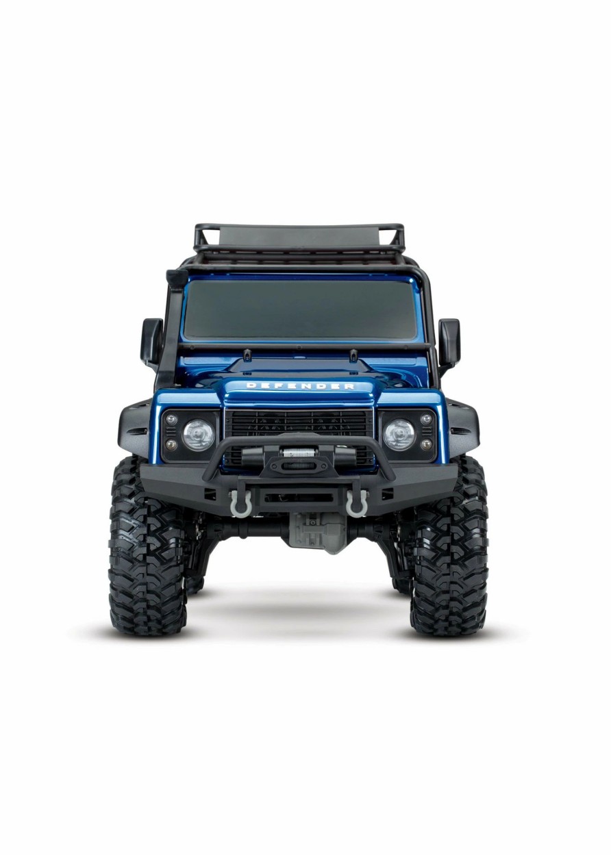 Cars & Trucks * | Traxxas 1/10 Trx-4 Defender Rtr Scale And Trail Crawler Blue