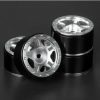 Cars & Trucks * | Power Hobby Bphscx2409Silver 1.0 Axial Scx24 C10 Jeep Deadbolt Aluminum Beadlock Wheels Silver