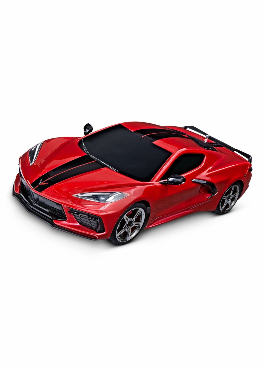 Cars & Trucks * | Traxxas 1/10 4-Tec 3.0 C8 Corvette Stingray Awd Rtr Supercar Red