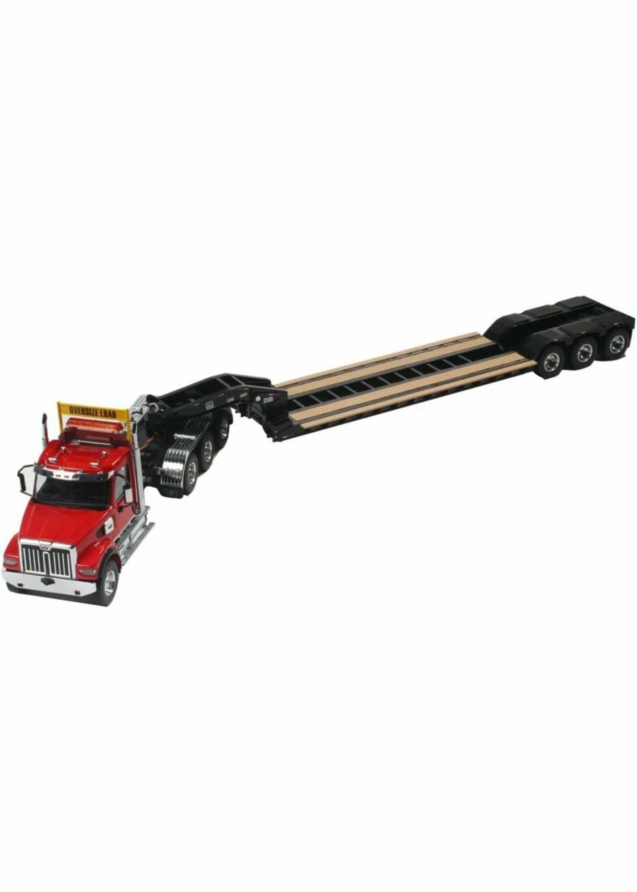 Cars & Trucks * | Diecast Masters Cm 27010 1/16 Western Star 49X Sffa Tridem Heavy-Haul Tractor W/ Lowboy Trailer