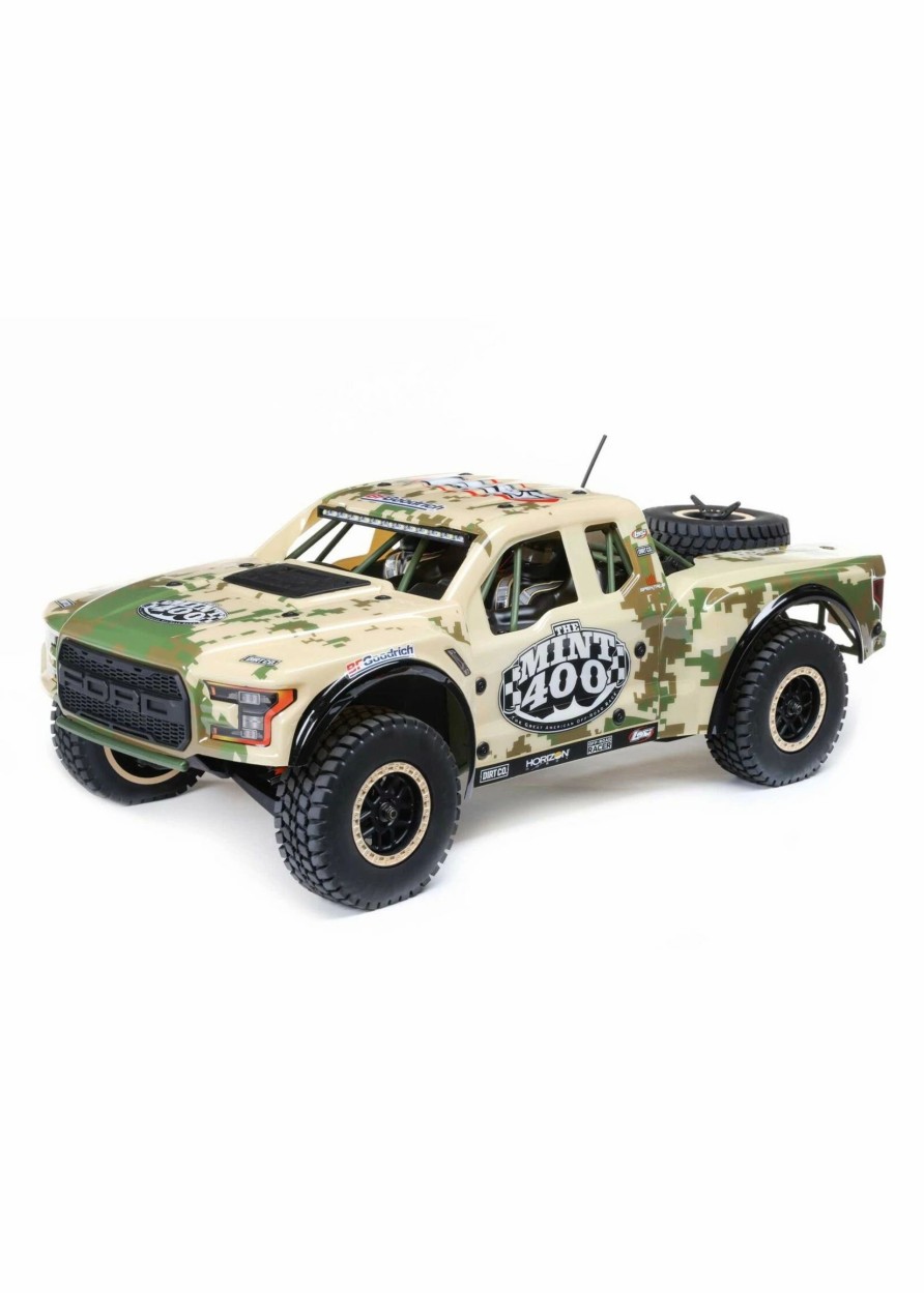 Cars & Trucks * | Losi 1/10 Mint 400 Ford Raptor Baja Rey Limited Edition 4Wd Rtr Tan