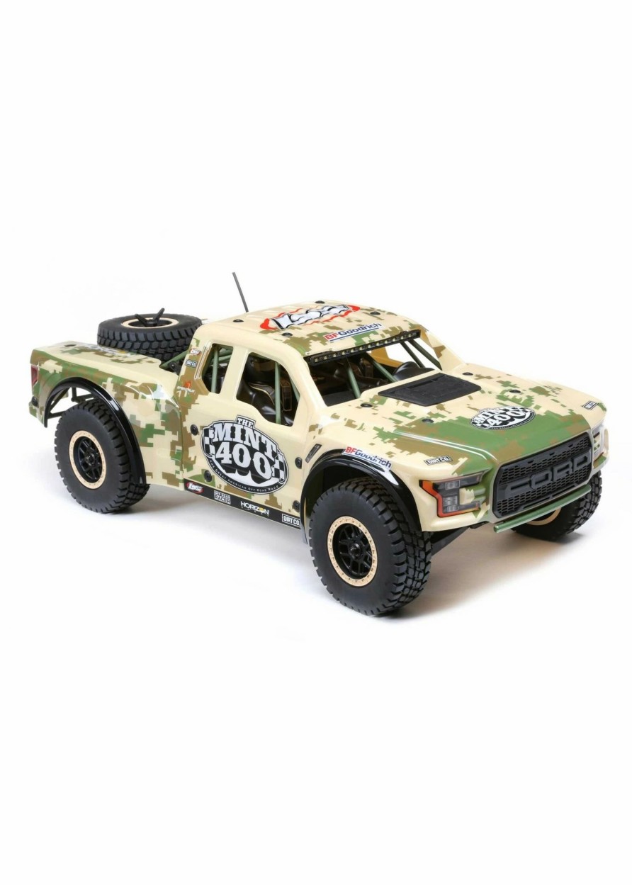 Cars & Trucks * | Losi 1/10 Mint 400 Ford Raptor Baja Rey Limited Edition 4Wd Rtr Tan