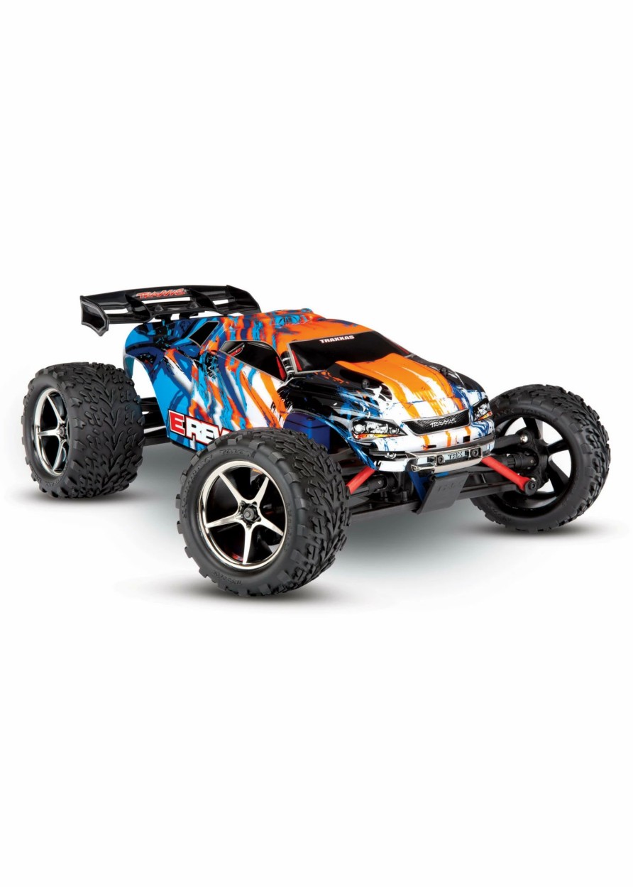 Cars & Trucks * | Traxxas 1/16 E-Revo 4Wd Brushed Rtr Truck Orange