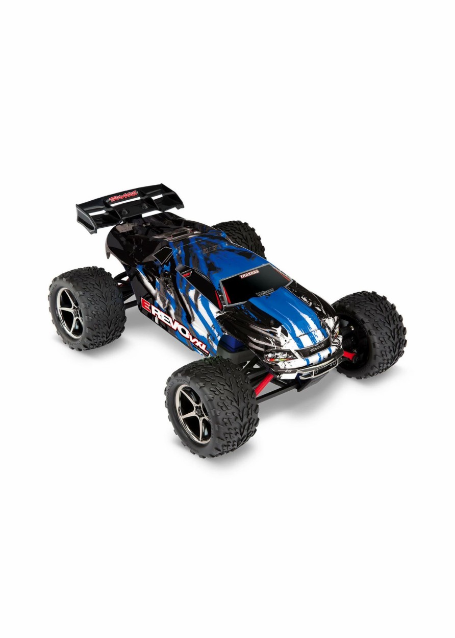 Cars & Trucks * | Traxxas 1/16 E-Revo Vxl W/Tsm Brushless Monster Truck Blue