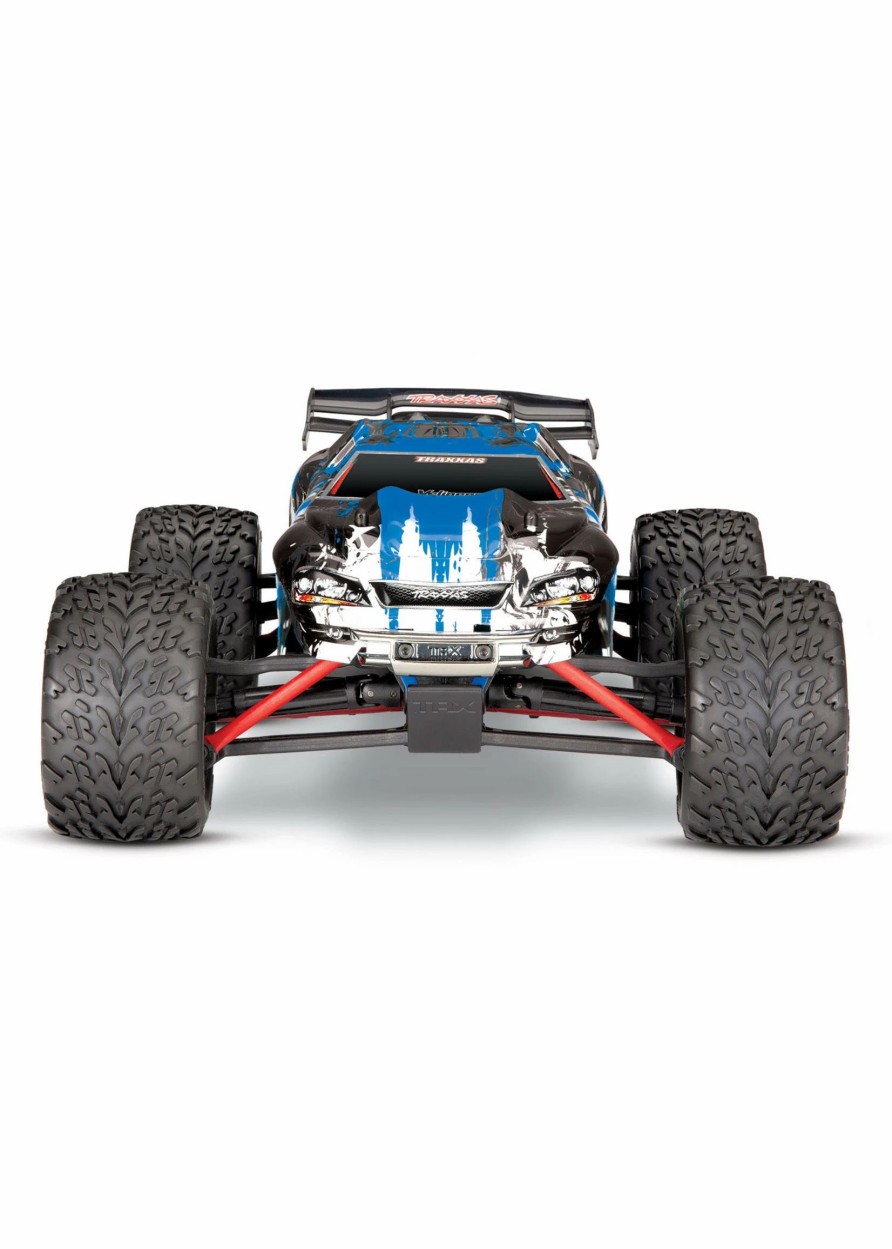 Cars & Trucks * | Traxxas 1/16 E-Revo Vxl W/Tsm Brushless Monster Truck Blue