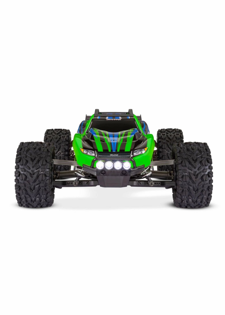 Cars & Trucks * | Traxxas 1/10 Rustler 4X4 Rtr Stadium Truck With Lights Green