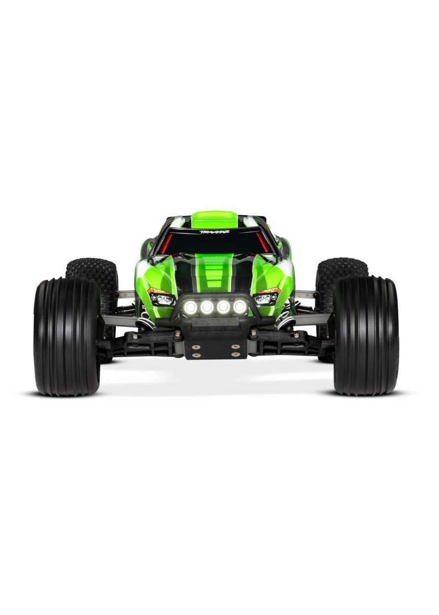 Cars & Trucks * | Traxxas 1/10 Rustler 2Wd Rtr Stadium Truck With Lights Green