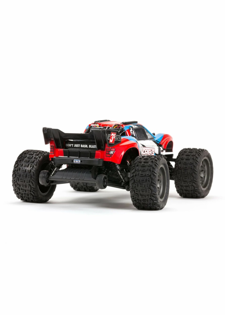 Cars & Trucks * | Arrma 1/10 Vorteks 4X4 3S Blx Stadium Truck Rtr Red