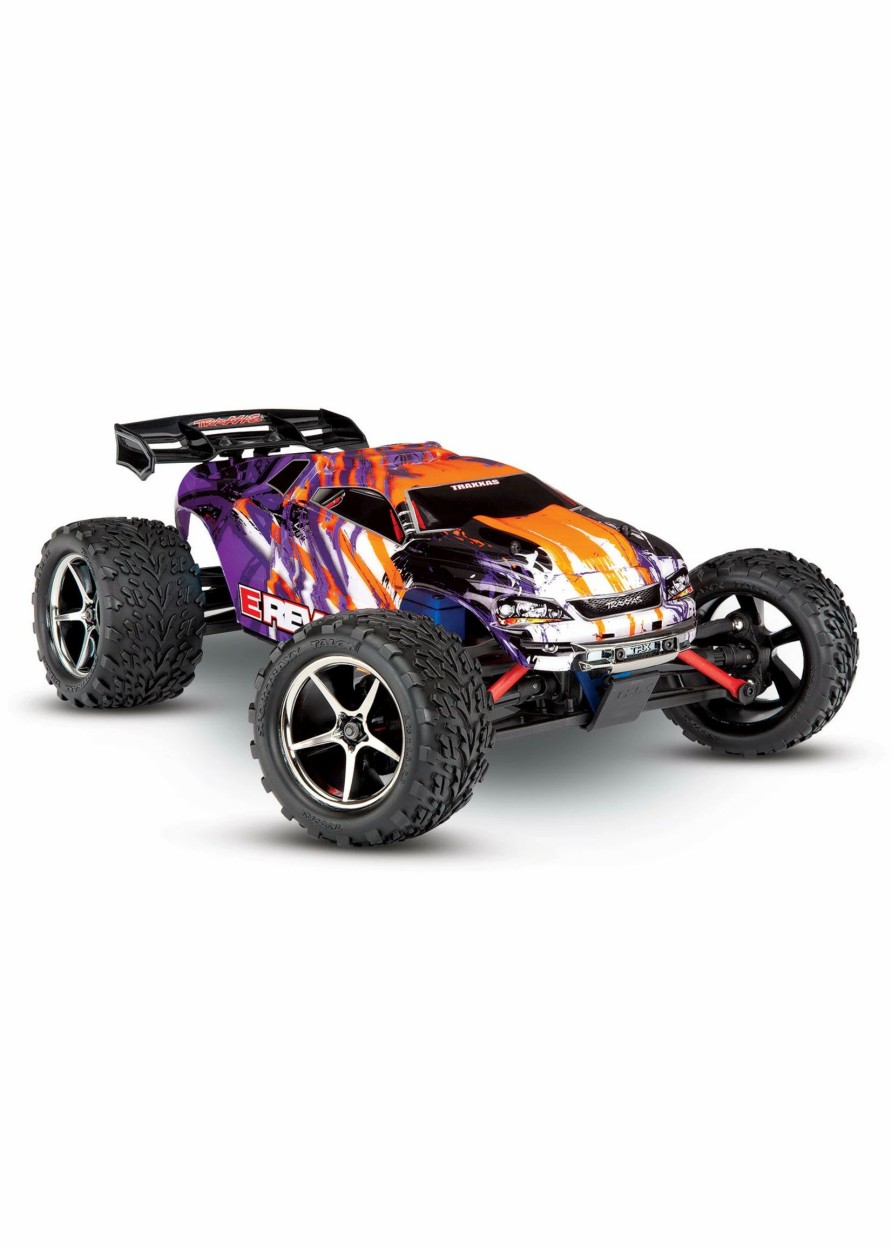 Cars & Trucks * | Traxxas 1/16 E-Revo Vxl W/Tsm Brushless Monster Truck Purple