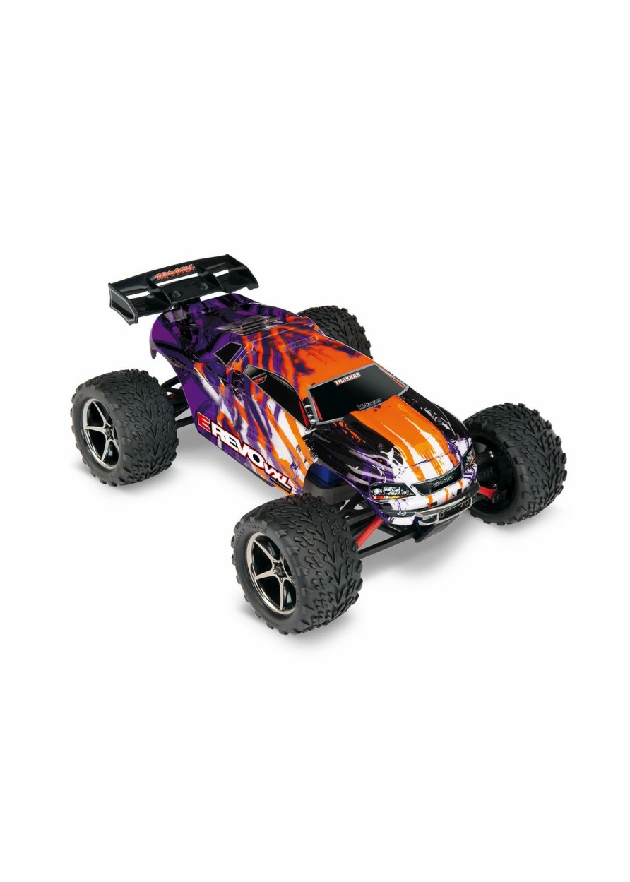 Cars & Trucks * | Traxxas 1/16 E-Revo Vxl W/Tsm Brushless Monster Truck Purple