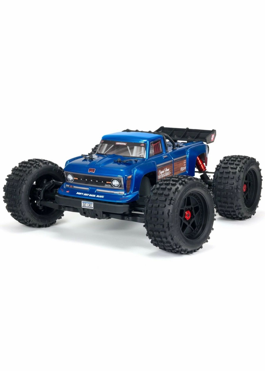 Cars & Trucks * | Arrma 1/10 Outcast 4 4 4S Blx Stunt Truck Blue