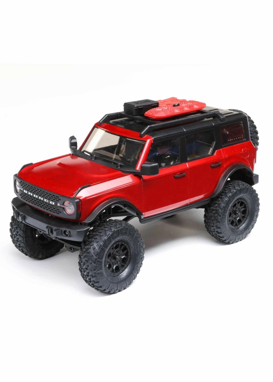 Cars & Trucks * | Axial 1/24 Scx24 2021 Ford Bronco 4Wd Truck Brushed Rtr Red