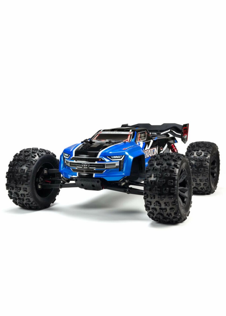 Cars & Trucks * | Arrma 1/8 Kraton 6S Blx 4Wd Brushless Speed Monster Truck With Spektrum Rtr Blue V5