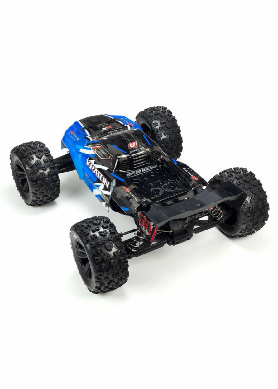 Cars & Trucks * | Arrma 1/8 Kraton 6S Blx 4Wd Brushless Speed Monster Truck With Spektrum Rtr Blue V5