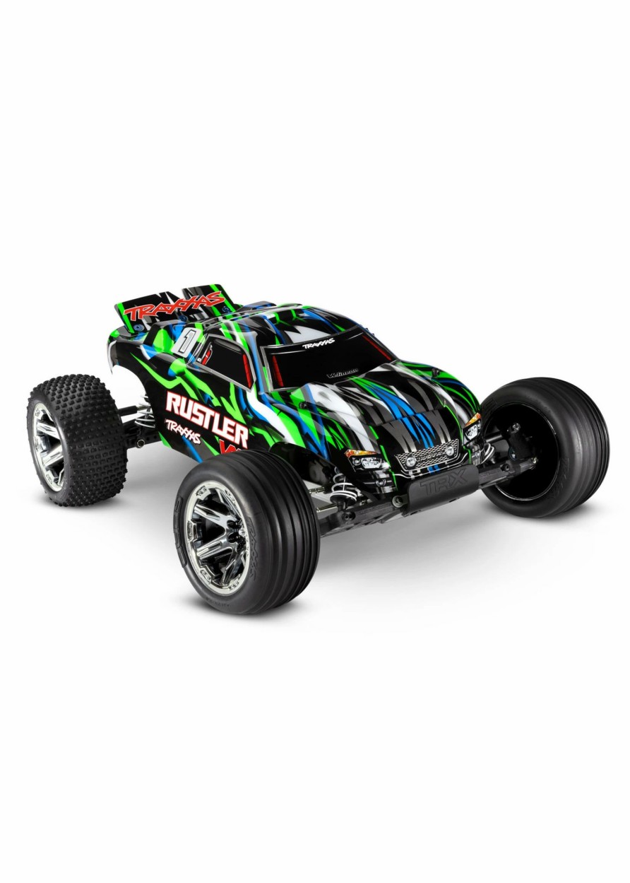 Cars & Trucks * | Traxxas 1/10 Rustler Vxl 2Wd Rtr Stadium Truck With Magnum 272R Green