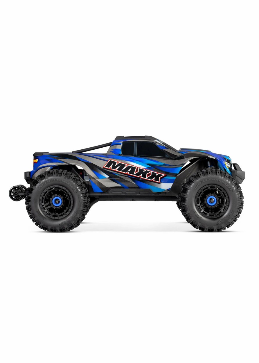 Cars & Trucks * | Traxxas 1/10 Maxx Rtr Monster Truck With Widemaxx Blue