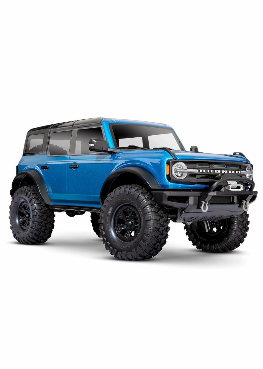 Cars & Trucks * | Traxxas 1/10 Trx-4 2021 Bronco Scale And Trail Crawler Rtr Velocity Blue