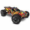 Cars & Trucks * | Traxxas 1/10 Rustler 4X4 Vxl Brushless Rtr 4Wd Stadium Truck Solar Flare