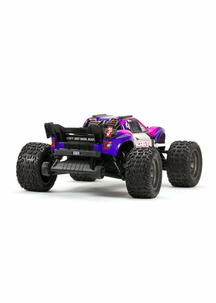 Cars & Trucks * | Arrma 1/10 Vorteks 4X4 3S Blx Stadium Truck Rtr Purple