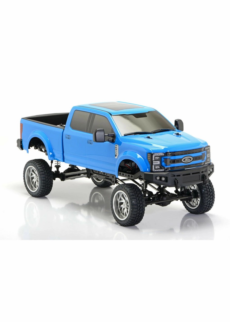 Cars & Trucks * | Cen Racing Ford F250 1/10 4Wd Kg1 Edition Lifted Truck, Daytona Blue Rtr