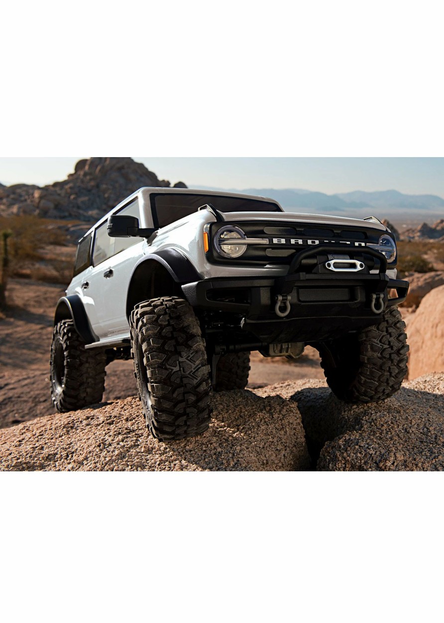 Cars & Trucks * | Traxxas 1/10 Trx-4 2021 Bronco Scale And Trail Crawler Rtr Iconic Silver