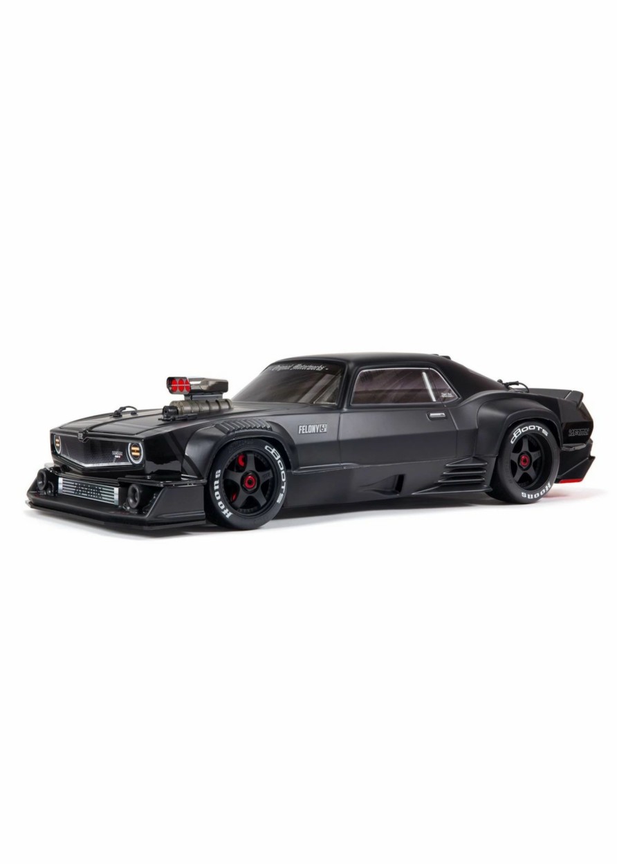 Cars & Trucks * | Arrma 1/7 Felony 6S Blx Street Bash All-Road Muscle Car Rtr Black