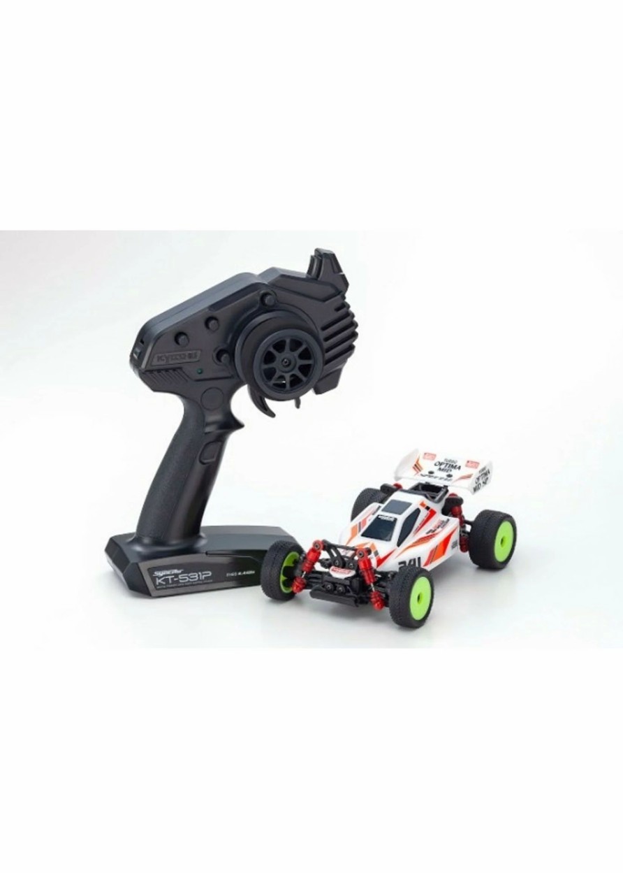 Cars & Trucks * | Kyosho 32092W Mini-Z Turbo Optima Mid White Readyset