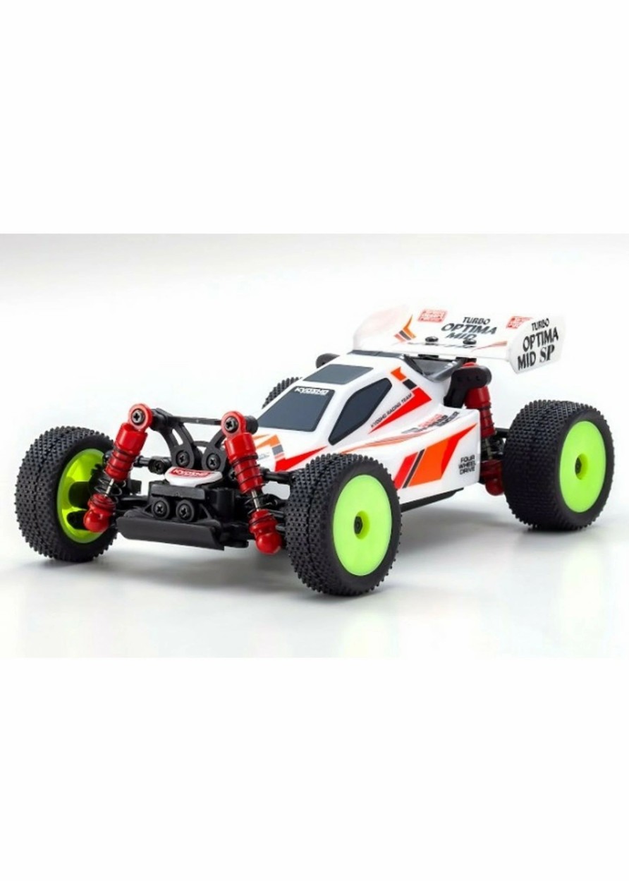 Cars & Trucks * | Kyosho 32092W Mini-Z Turbo Optima Mid White Readyset