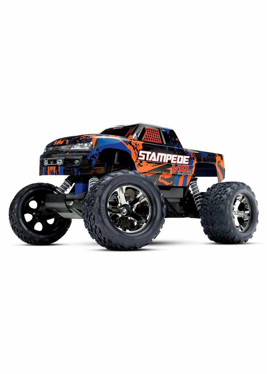 Cars & Trucks * | Traxxas 1/10 Stampede Vxl Brushless Rtr 2Wd Monster Truck Orange