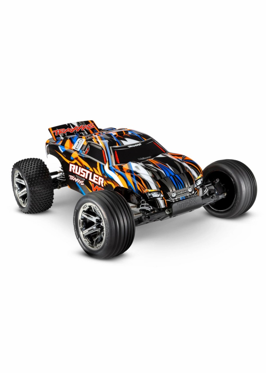 Cars & Trucks * | Traxxas 1/10 Rustler Vxl 2Wd Rtr Stadium Truck With Magnum 272R Orange