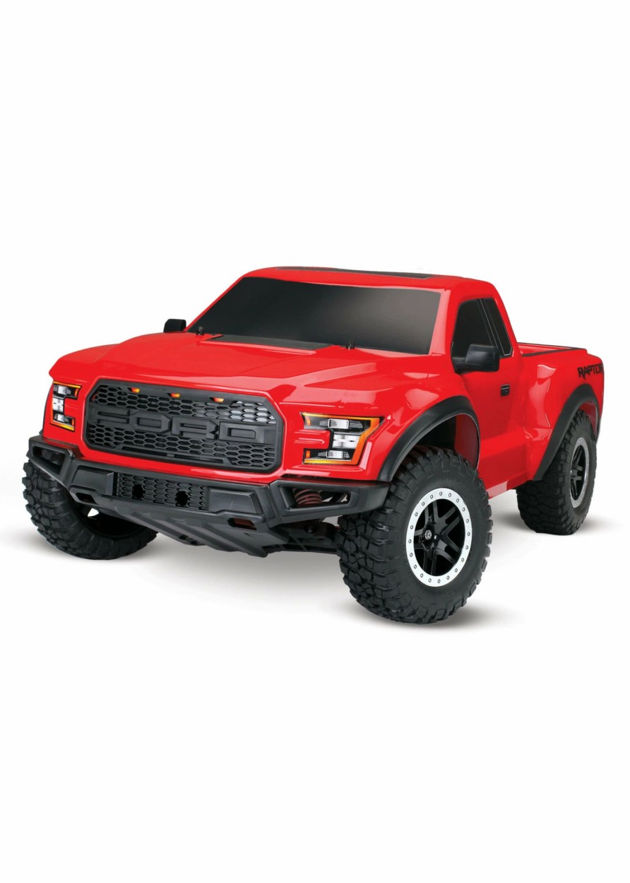 Cars & Trucks * | Traxxas 1/10 2017 Ford Raptor 2Wd Replica Truck Rtr Red