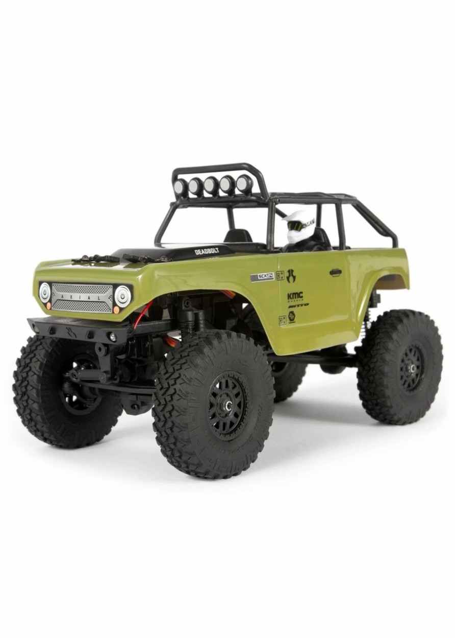 Cars & Trucks * | Axial 1/24 Scx24 Deadbolt 4Wd Rock Crawler Brushed Rtr Green