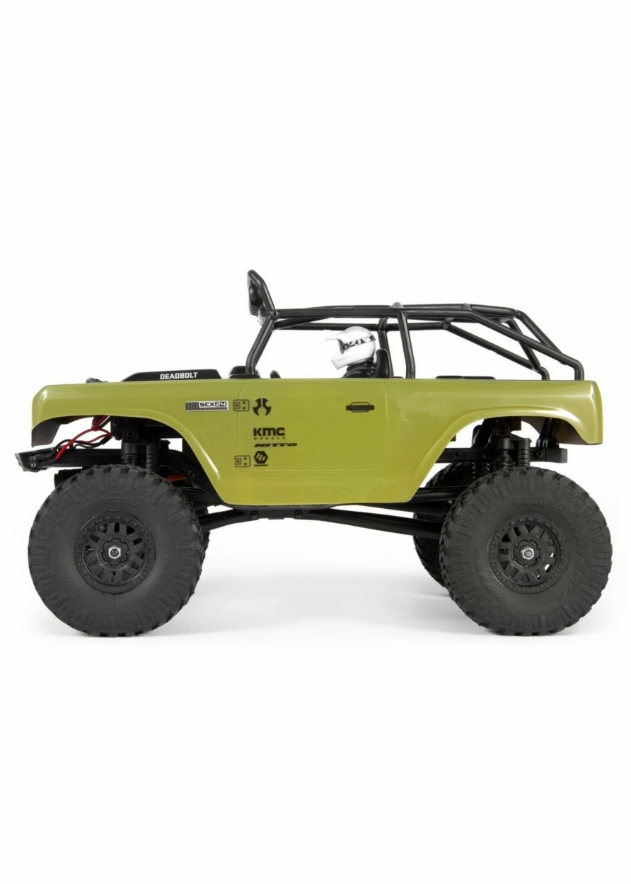 Cars & Trucks * | Axial 1/24 Scx24 Deadbolt 4Wd Rock Crawler Brushed Rtr Green