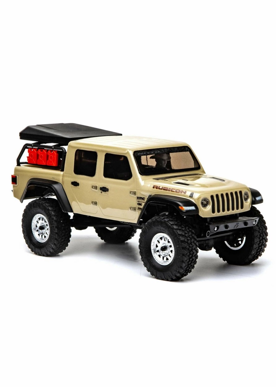 Cars & Trucks * | Axial 1/24 Scx24 Jeep Jt Gladiator 4Wd Rock Crawler Brushed Rtr Beige