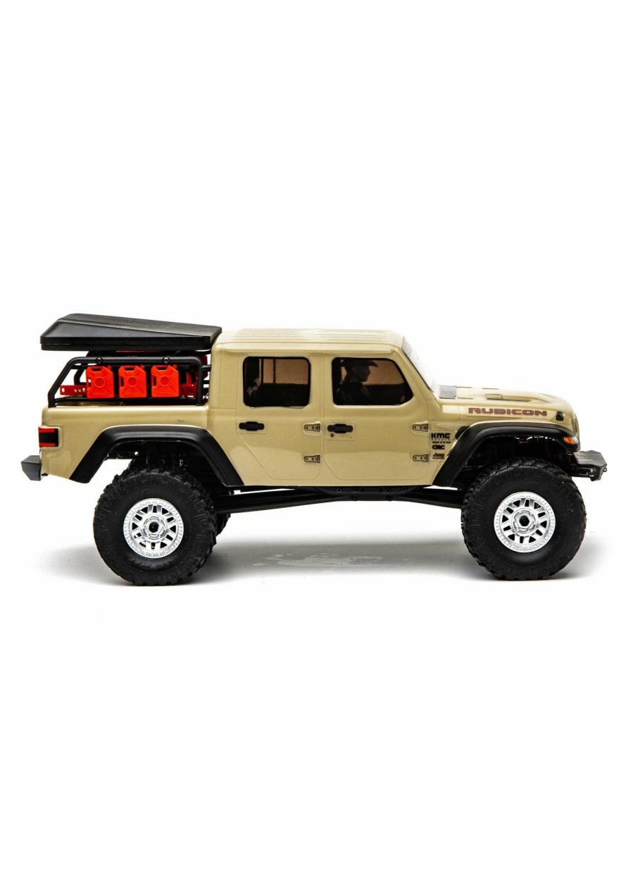 Cars & Trucks * | Axial 1/24 Scx24 Jeep Jt Gladiator 4Wd Rock Crawler Brushed Rtr Beige