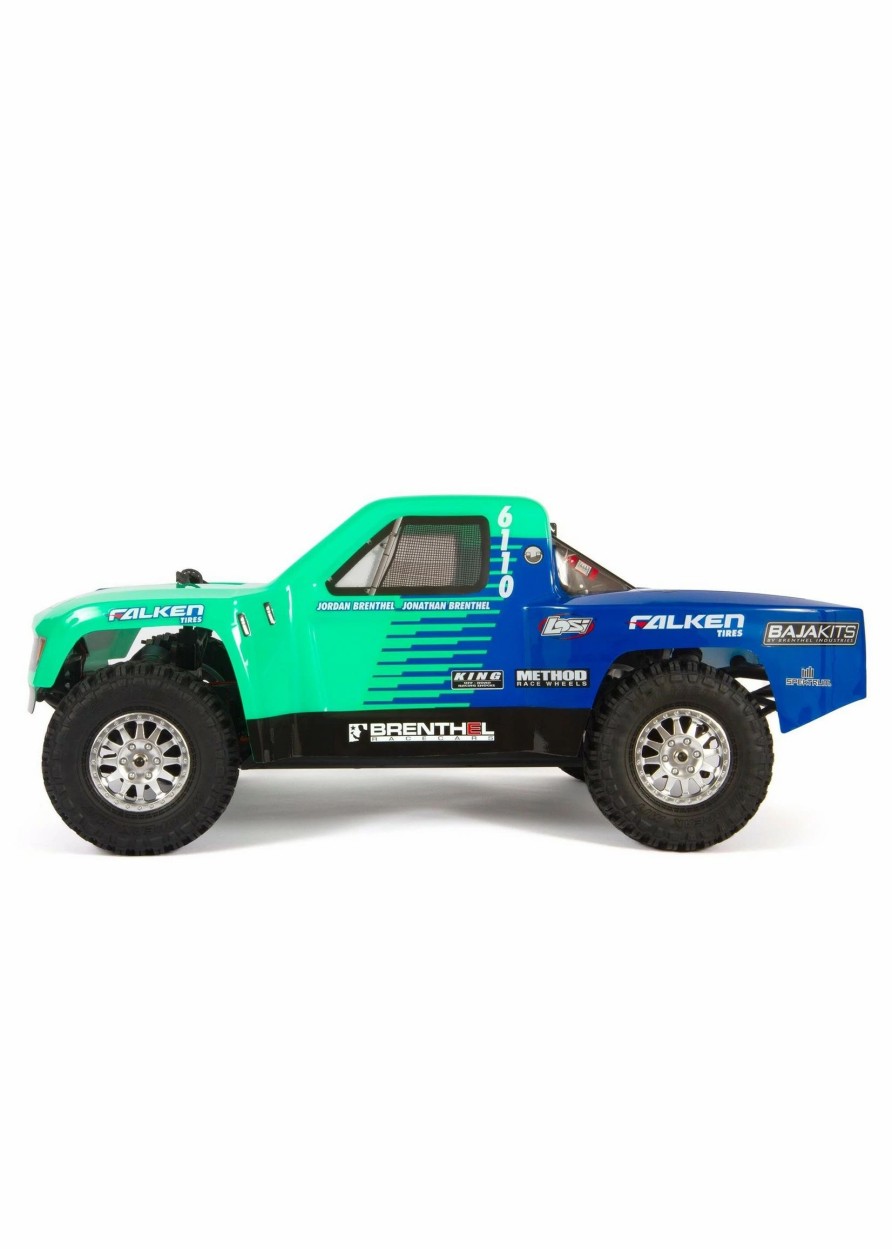 Cars & Trucks * | Losi 1/10 Tenacity Tt Pro 4Wd Brushless Sct Rtr With Dx3 & Smart Falken