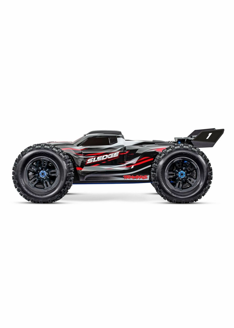 Cars & Trucks * | Traxxas 1/8 Sledge 4Wd Rtr Brushless Monster Truck Red