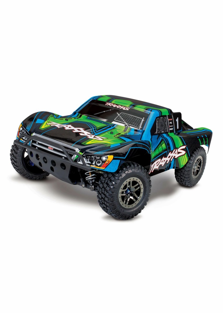 Cars & Trucks * | Traxxas 1/10 Slash 4X4 Ultimate Brushless Short Course Race Truck Green