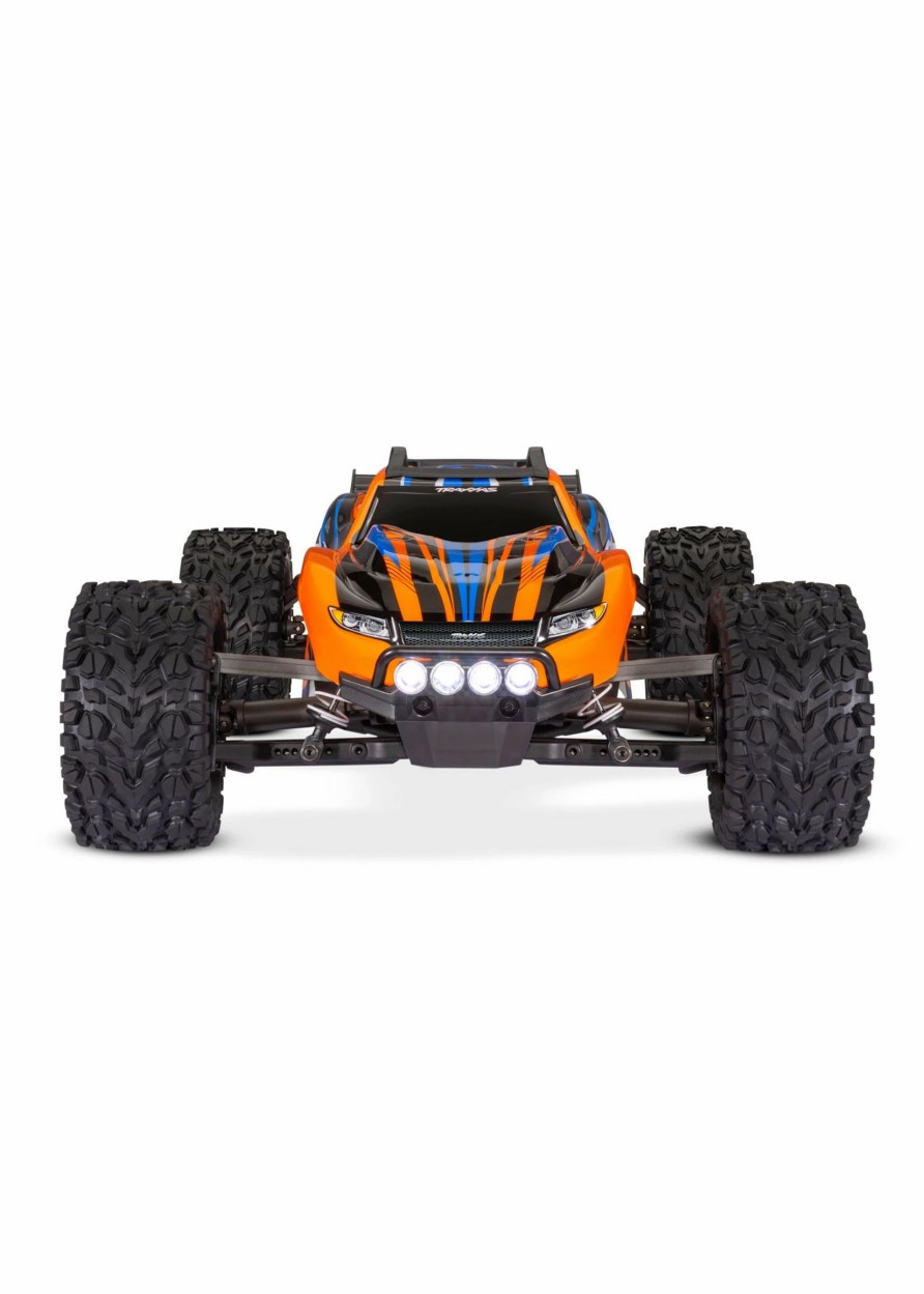 Cars & Trucks * | Traxxas 1/10 Rustler 4X4 Rtr Stadium Truck With Lights Orange