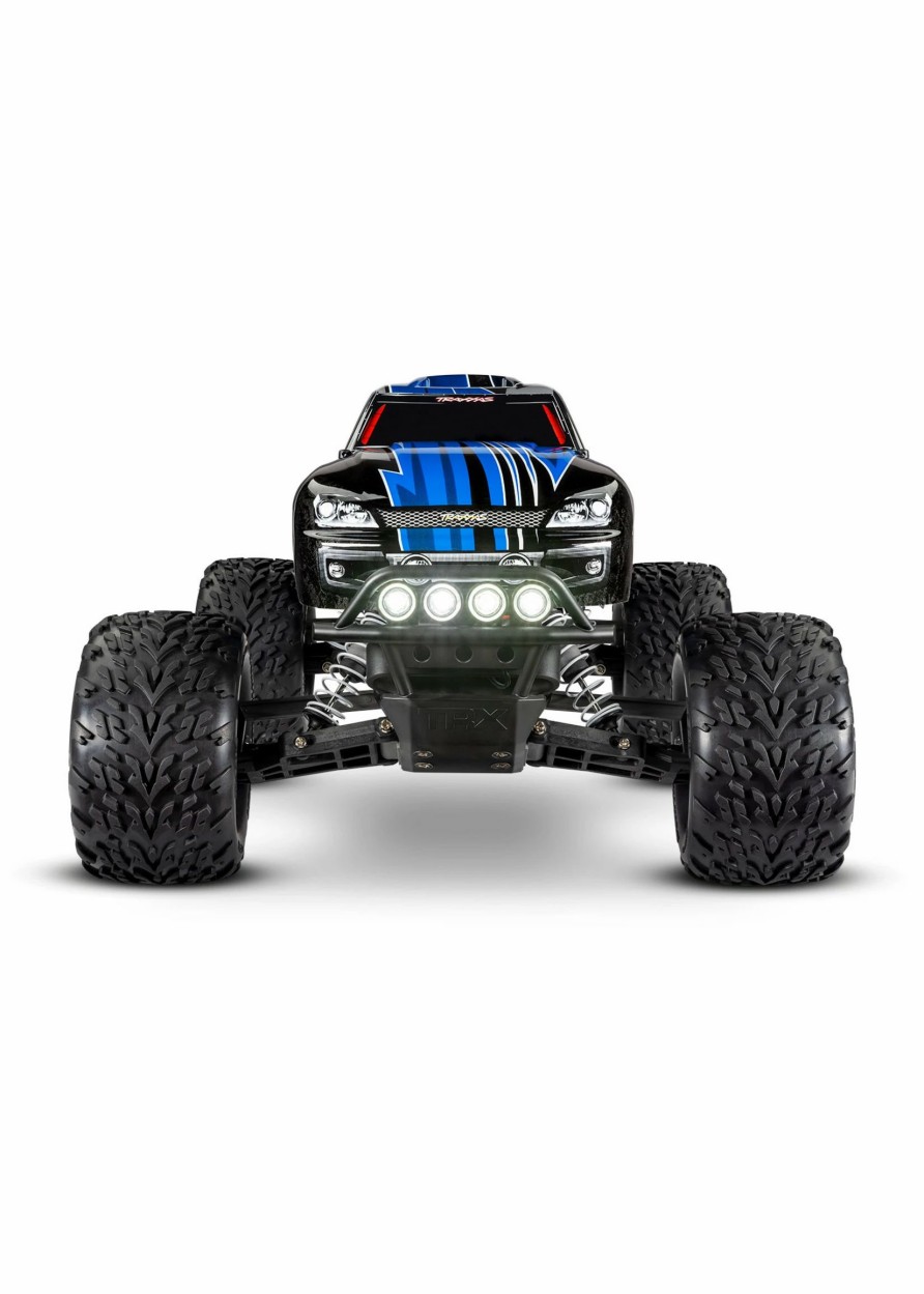 Cars & Trucks * | Traxxas 1/10 Stampede 2Wd Rtr Monster Truck With Lights Blue