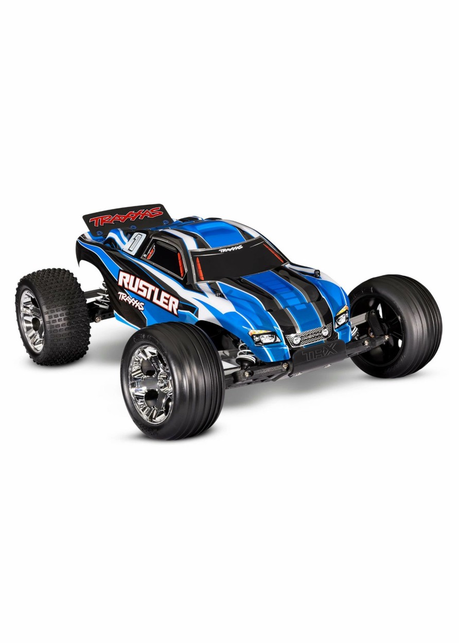 Cars & Trucks * | Traxxas 1/10 Rustler Xl-5 2Wd Rtr Stadium Truck Bluer